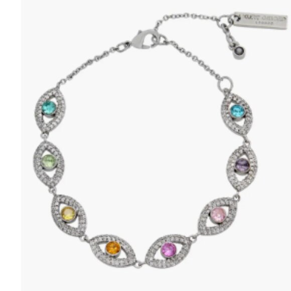Kurt Geiger Jewelry - KURT GEIGER LONDONCrystal & CZ Evil Eye Station Bracelet
